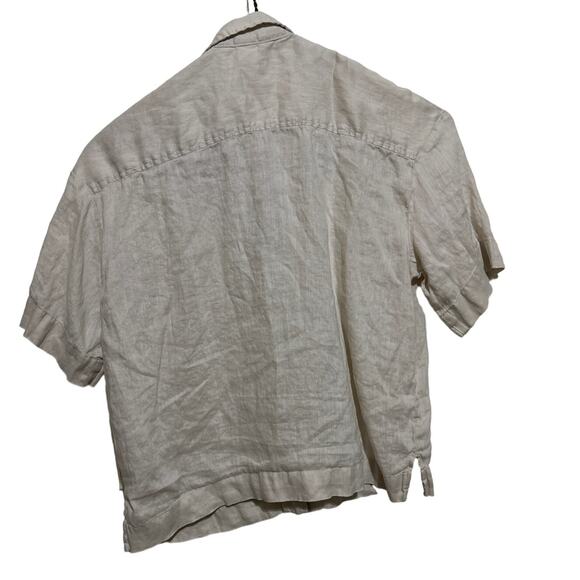 H&M Linen Button Down Top S - Picture 3 of 3